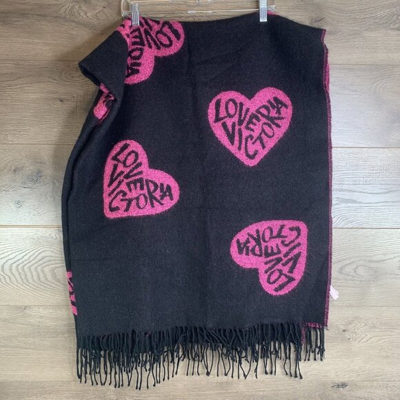 Victoria Secret Winter Angel Love Victoria Scarf 53 X 60” - Picture 1 of 6